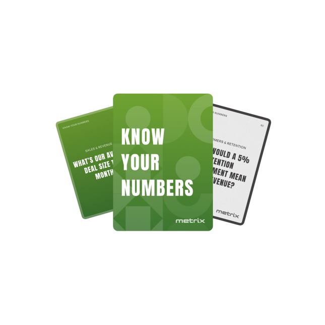 Know Your Numbers: Card Game for Fast-Growing Teams