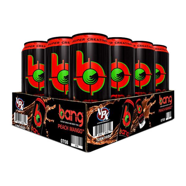 Bang Energy Drink (12 Pack) - Peach Mango - VPX Sports | MAK Fitness